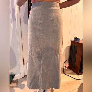 Jenne Maag Elegant Gray Women's Maxi Skirt
